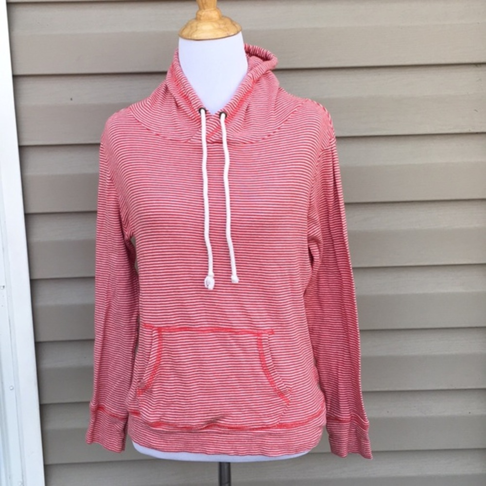 Splash women’s red/ cream striped pullover hoodie $5/25